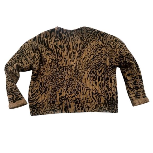 J.Crew Women’s Alpaca Blend Animal Print Button-Down Cardigan Sweater Size S - Picture 4 of 12